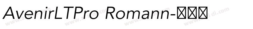 AvenirLTPro Romann字体转换